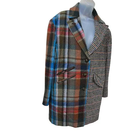 New VERONICA BEARD India Patchwork Dickey Coat Size 4